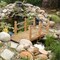 5' Wooden Garden Bridge Arc Stained Finish Footbridge Decorative